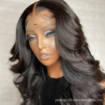 Yeswigs Body Wave Raw Brazilian Virgin Human Hair Transparent 360 Lace Frontal Wig Cheap Hd Full Lace Front Wig For Black Women